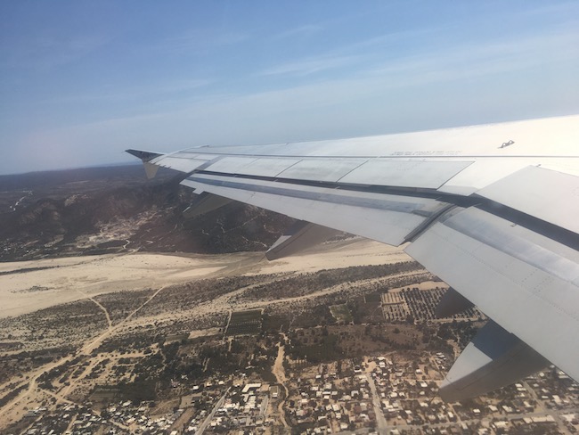 flying over San Jose del Cabo